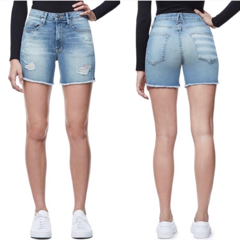 Good American Stars and Stripes Cut-off shorts size: 2/26